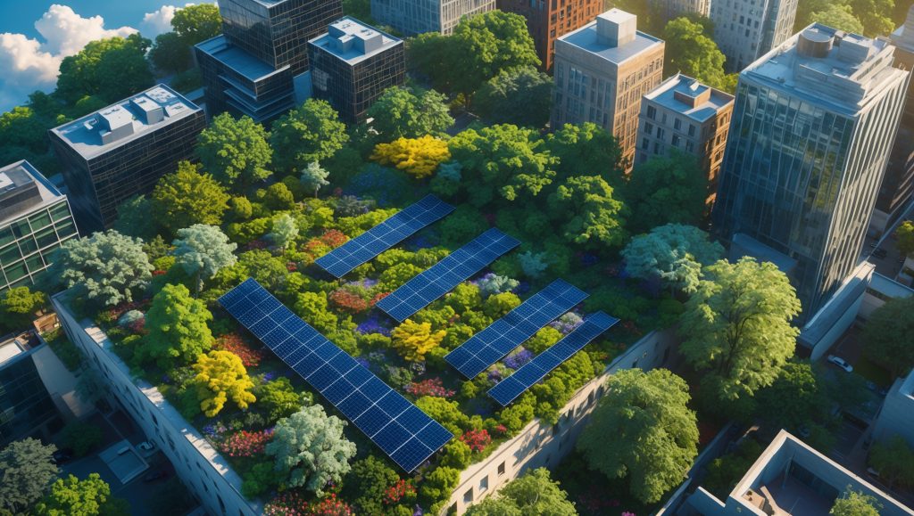 Curated visual reference: Fresh Look at Solar Powered Green Roof Urban Energy Efficiency Case Study